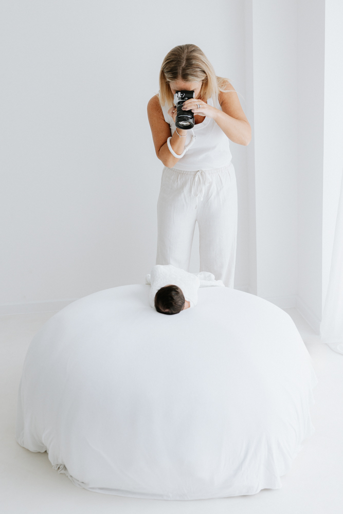 Photographing newborn - photographed by Natasha Cranley