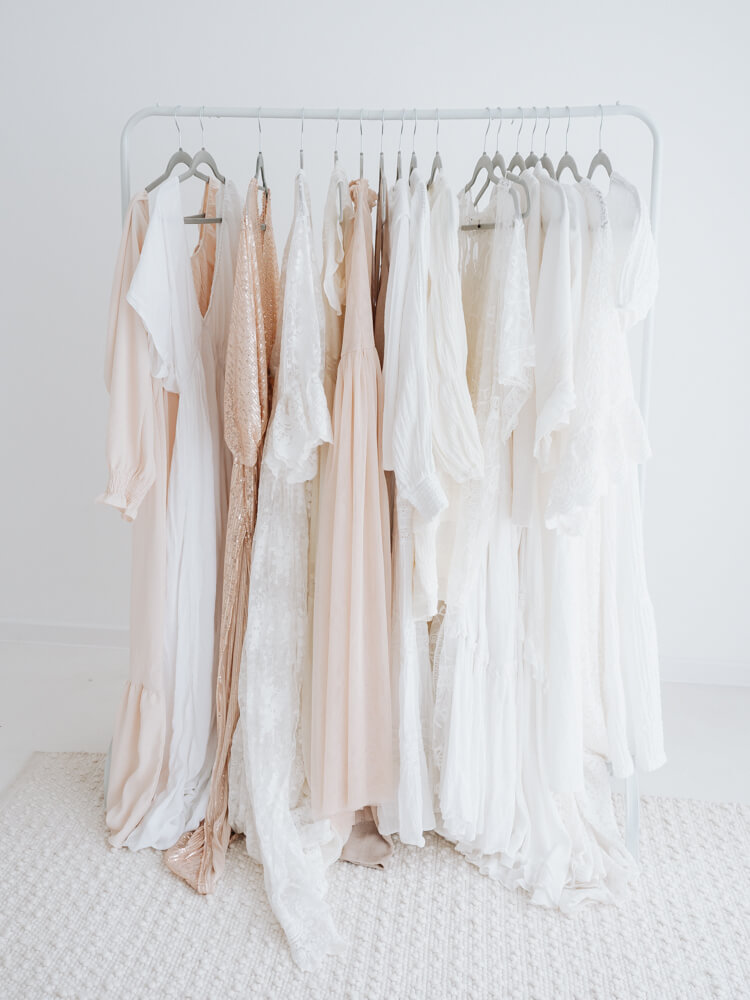 Maternity dress wardrobe - photographed by Natasha Cranley